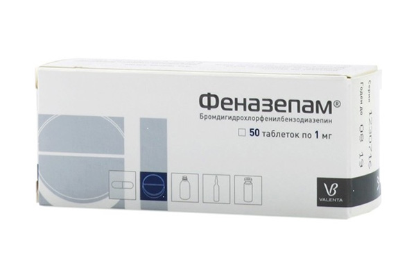 Phenazepam 2.5mg&nbsp;-&nbsp;Bromdihydrochlorphenylbenzodiazepine